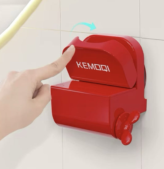 Toothpaste Rolling Tube Squeezer Dispenser Bathroom Accessory Wall Mounted CREAM