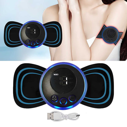 Portable Mini Massager | Electric Neck Massager | EMS Cervical Massage Patch | For Muscle Pain Relief & Shoulder Relax | Portable Neck Massage